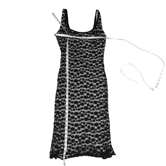 ALEXIA ADMOR Black Lace Midi Dress Nude Lining Sleeveless Cocktail Bodycon S ALEXIA ADMOR Black Lace Midi Dress Nude Lining Sleeveless Cocktail Bodycon S